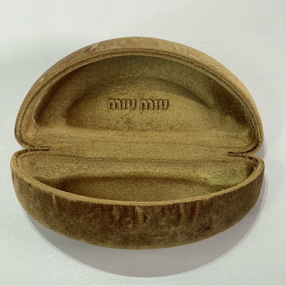 Miu Miu Accessories - Miu Miu Sunglasses Eyeglasses Olive Green Velvet Protective Hard Case Only
